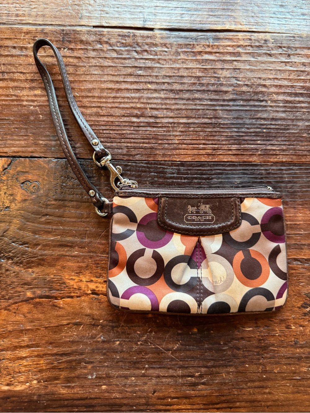 Vintage Y2K Coach Signature “C” Wristlet